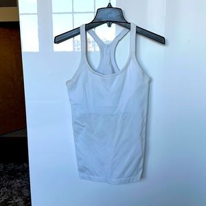 Lululemon ribbed white racer back top